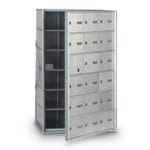View Front Loading 17-Door Horizontal Mailbox